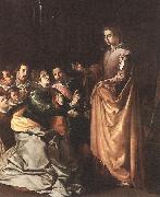 HERRERA, Francisco de, the Elder St Catherine Appearing to the Prisoners sf oil on canvas